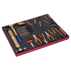 BAHCO Jeu de mètre ruban/outils de frappe/pinces, module