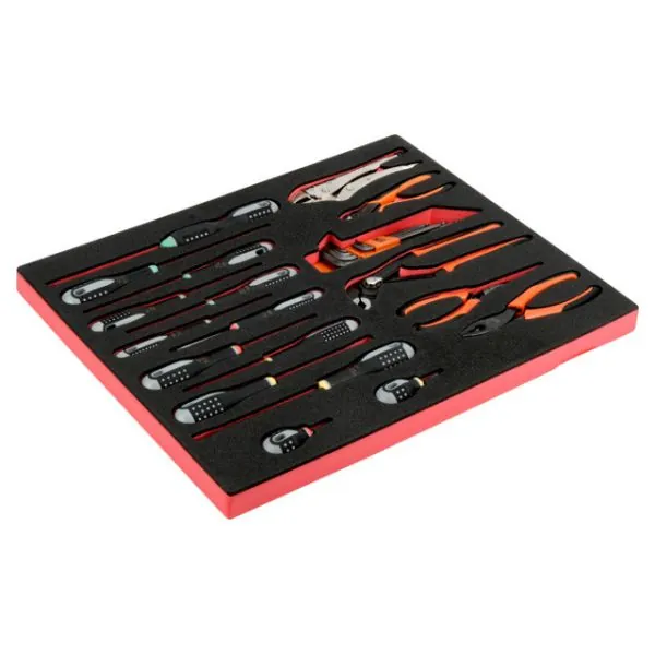 BAHCO Jeu de pinces/tournevis, module mousse 3/3 Fit&Go -