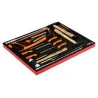 BAHCO Jeu d'outils de frappe et limes, module mousse 3/3