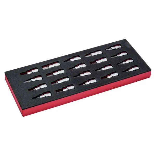 BAHCO Jeu de douilles tournevis 1/2", module mousse 1/3