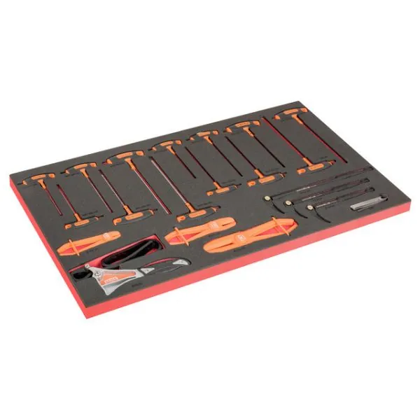 BAHCO Module mousse pour servante 40", clés mâles 6 pans en