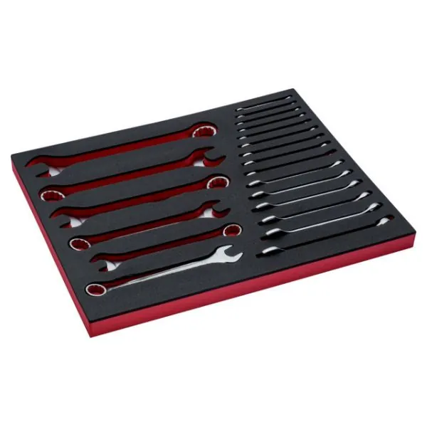 BAHCO Jeu de clés mixtes, module mousse 3/3 Fit&Go - 21&nbsp;pcs