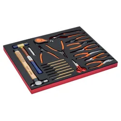 BAHCO Jeu de mètre ruban/outils de frappe/pinces, module