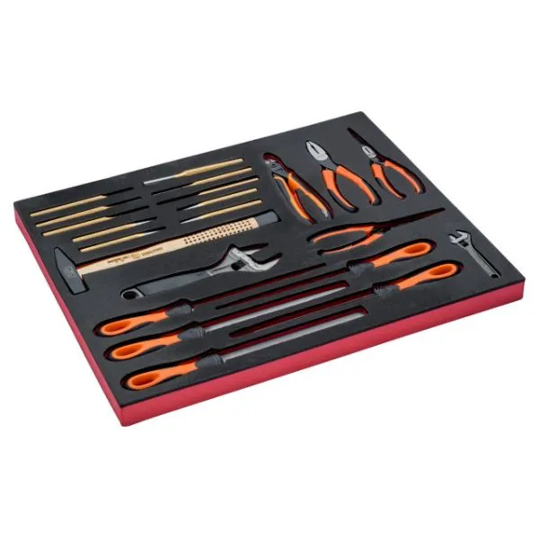 BAHCO Jeu de clés à molette/outils de frappe/limes/pinces,