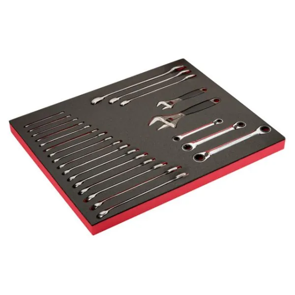 BAHCO Jeu de clés/clés à molette, module mousse 3/3 Fit&Go