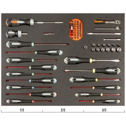 BAHCO Module mousse Fit&Go 3/3, embouts, douilles, cliquets