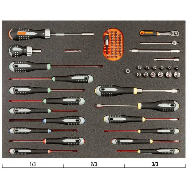 BAHCO Module mousse Fit&Go 3/3, embouts, douilles, cliquets