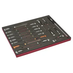 BAHCO Module mousse Fit&Go 3/3, tournevis ERGO™ - 22 Pcs