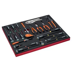 BAHCO Jeu de tournevis/pinces, module mousse 3/3 Fit&Go -