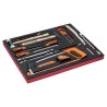 BAHCO Jeu d'outils de frappe et limes, module mousse 3/3