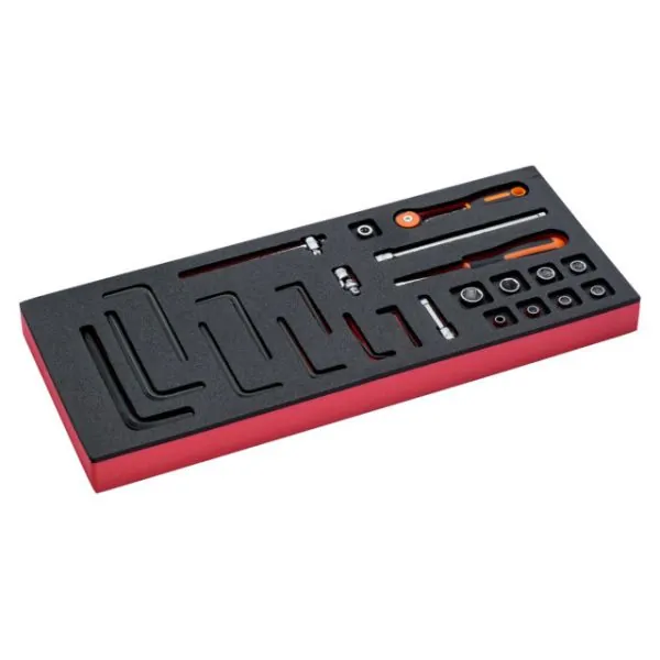 BAHCO Jeu de cliquets à tête ronde et douilles 1/4", module