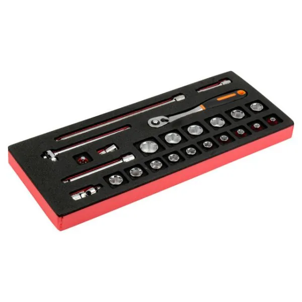 BAHCO Jeu de cliquets et douilles 3/8", module mousse 1/3