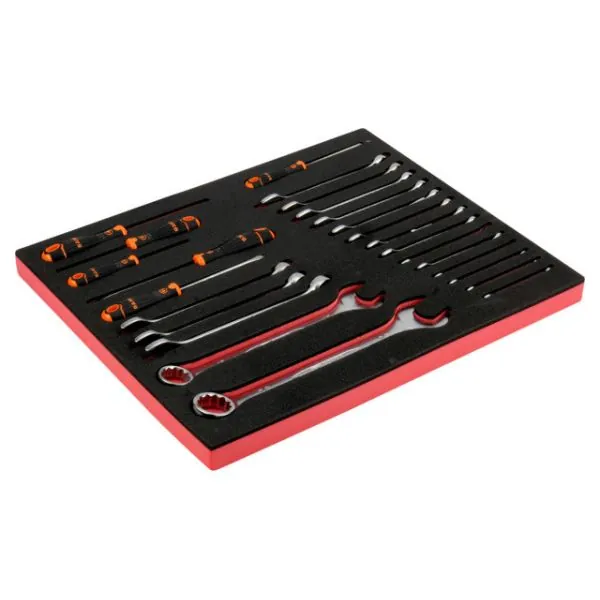 BAHCO Jeu de clés/tournevis, module mousse 3/3 Fit&Go -