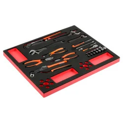 BAHCO Jeu de pinces/clés/douilles, module mousse 3/3 Fit&Go