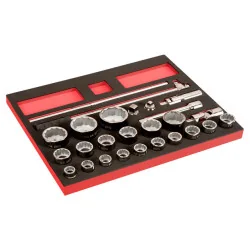 BAHCO Jeu de douilles 3/4", module mousse 3/3 Fit&Go - 26