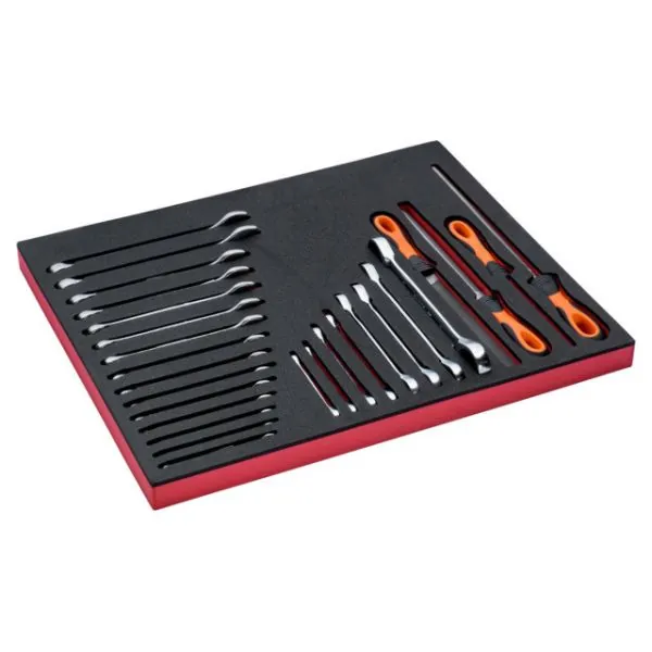 BAHCO Jeu de limes et clés, module mousse 3/3 Fit&Go -