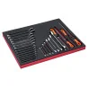 BAHCO Jeu de limes et clés, module mousse 3/3 Fit&Go -