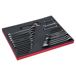 BAHCO Jeu de clés mixtes, module mousse 3/3 Fit&Go - 28&nbsp;pcs