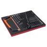 BAHCO Jeu de clés/scies à métaux, module mousse 3/3 Fit&Go
