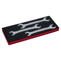 BAHCO Jeu de clés à fourche double, module mousse 1/3