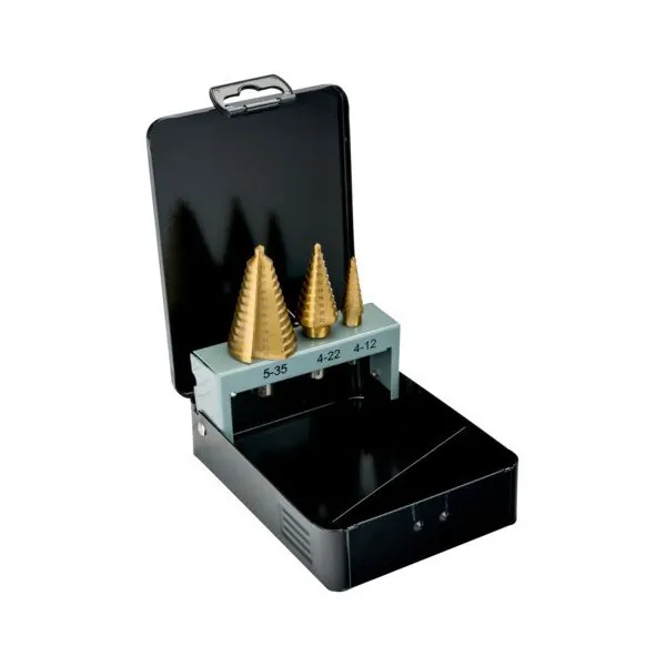BAHCO Jeu de forets étagés HSS - 3&nbsp;pcs 228-SET-SD