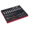 BAHCO Jeu de douilles standard/longues 3/8", module mousse