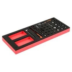 BAHCO Jeu de cliquets et douilles 1/4", module mousse 1/3