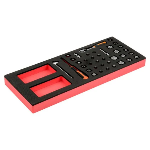 BAHCO Jeu de cliquets et douilles 1/4", module mousse 1/3