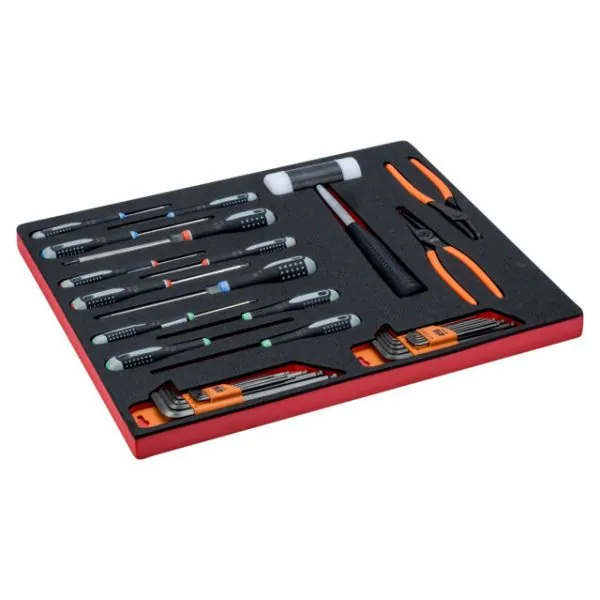 BAHCO Jeu de tournevis/clés, module mousse 3/3 Fit&Go -