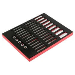 BAHCO Jeu de douilles et embouts amortisseurs de chocs,