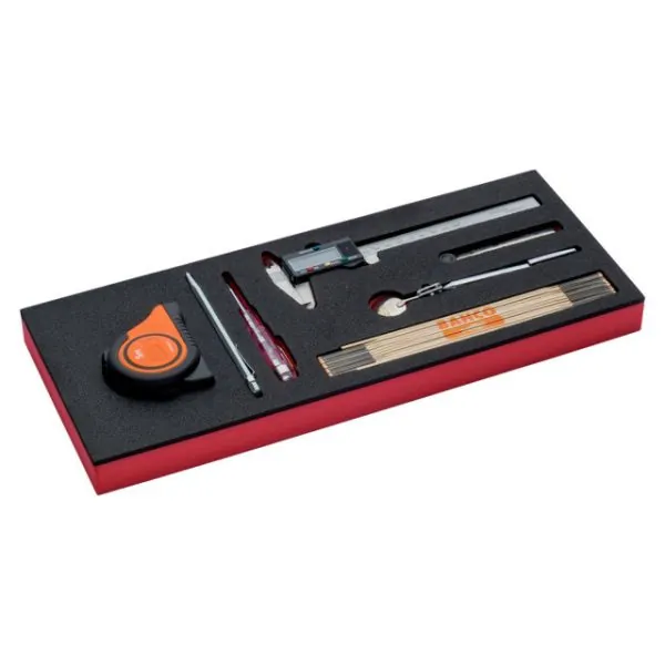 BAHCO Jeu d’outils de mesure, module mousse 1/3 Fit&Go -