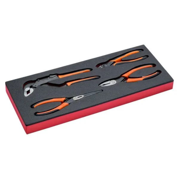 BAHCO Jeu de pinces, module mousse 1/3 Fit&Go - 4&nbsp;pcs