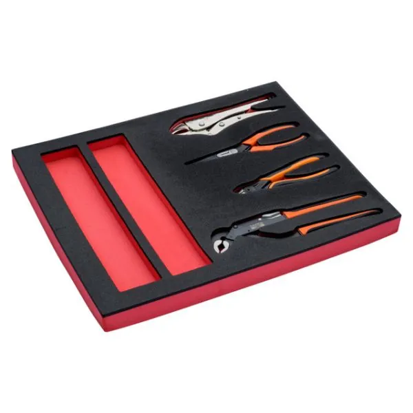 BAHCO Jeu de pinces, module mousse 2/3 Fit&Go - 4&nbsp;pcs