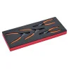 BAHCO Jeu de pinces à circlips, module mousse 1/3 Fit&Go -