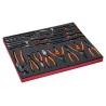 BAHCO Jeu de pinces/tournevis/douilles 1/4", module mousse