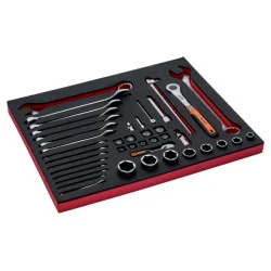 BAHCO Jeu de douilles/clés mixtes, module mousse 3/3 Fit&Go