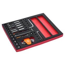 BAHCO Jeu de cliquets et douilles 1/4", module mousse 2/3