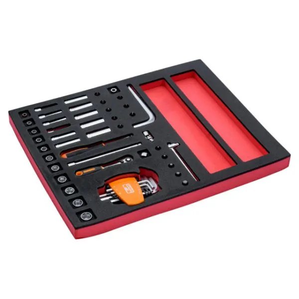 BAHCO Jeu de cliquets et douilles 1/4", module mousse 2/3