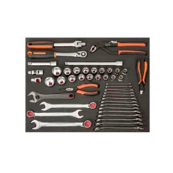 BAHCO Jeu de douilles et clés, module mousse 3/3 Fit&Go -