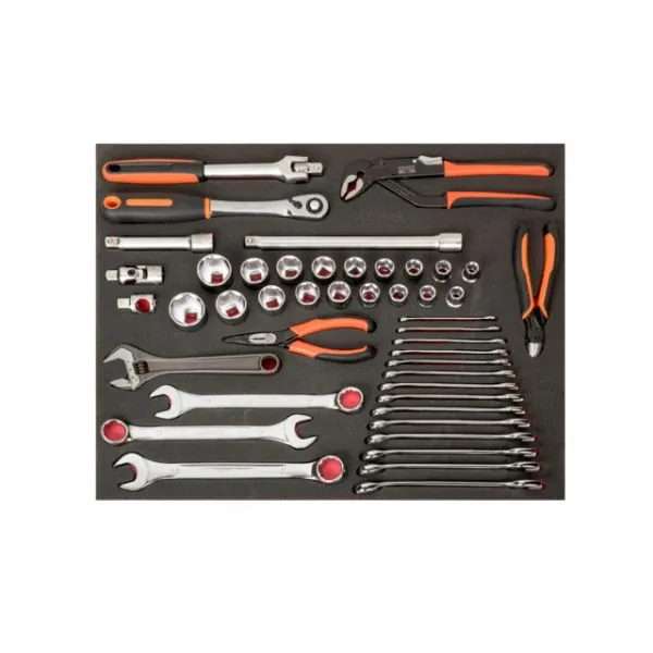 BAHCO Jeu de douilles et clés, module mousse 3/3 Fit&Go -