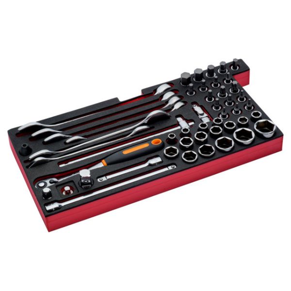 BAHCO Jeu d’outils échelle métrique, module mousse pour nos