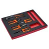 BAHCO Jeu de pinces/pinces coupantes isolées, module mousse