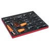 BAHCO Jeu de tournevis/clés mâles/embouts, module mousse