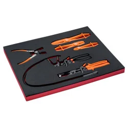BAHCO Jeu de pinces à collier, module mousse 3/3 Fit&Go - 6