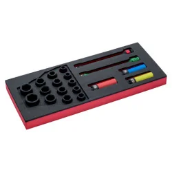 BAHCO Jeu de douilles et accessoires/barres de torsion,