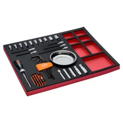 BAHCO Jeu de tournevis/douilles tournevis, module mousse