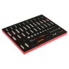 BAHCO Jeu de douilles longues 1/4" et 3/8", module mousse