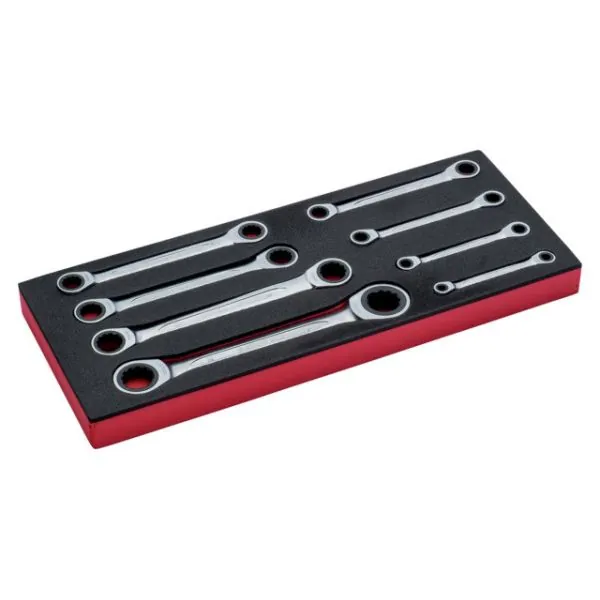 BAHCO Jeu de clés à cliquet, module mousse 1/3 Fit&Go -