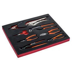 BAHCO Jeu de ciseaux et pinces, module mousse 2/3 Fit&Go -
