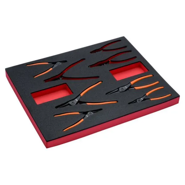 BAHCO Jeu de pinces à circlips, module mousse 2/3 Fit&Go -